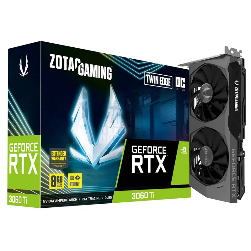 کارت گرافیک زوتک مدل GeForce RTX 3060 Ti Twin Edge LHR 8GB