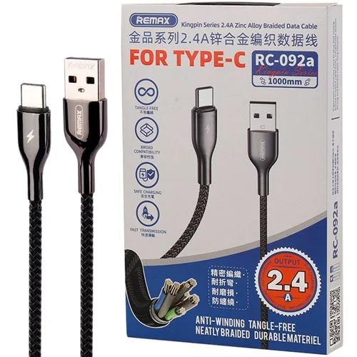 کابل تبدیل USB to Type C Remax RC-092a