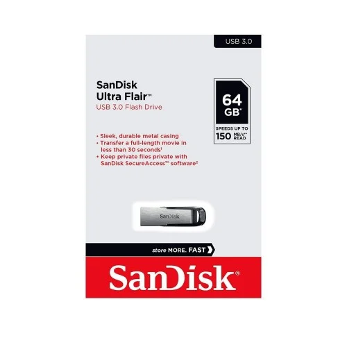 فلش مموری 64 گیگ SanDisk مدل Ultra Flair USB 3.0