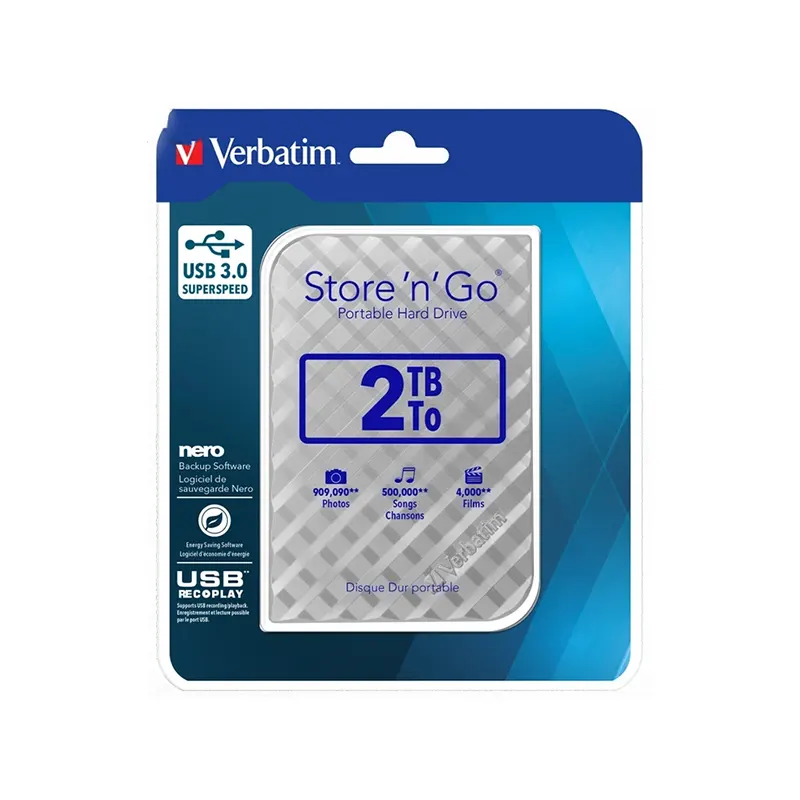 هارد اکسترنال ورباتیم مدل Store ‘n’ Go ظرفیت ۲ ترابایت